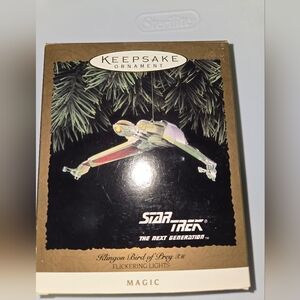 Hallmark Star Trek The Next Gen Klingon Bird of Prey Ornament NIB